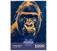 1000 Pieces Puzzles for Adults Golden Gorilla Jigsaw Puzzle Hands-on Game Home Decoration Unique Gifts for Birthday And Christmas 38x26cm/1000pcs