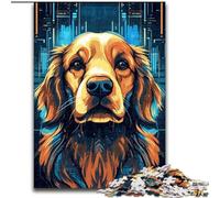 1000 Pieces Puzzles for Adults Golden Retriever Jigsaw Puzzles for Adults 1000 Piece An for Christmas Or Birthdays Size 50X75CM