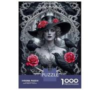 1000 Pieces Puzzles for Adults Gothic Beauty Adult Puzzles Brain Teaser Game Enhance Memory Unique Gifts for Birthday And Christmas 52x38cm/1000pcs