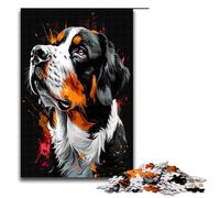 1000 Pieces Puzzles for Adults Greater Swiss Mountain Dog Art Decompressing Intellectual Educational Toy Gifts Ideas 75x50cm