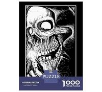 1000 Pieces Puzzles for Adults Grim Reaper Skull Jigsaw Puzzle Family Games Difficult Hard Unique Gifts for Birthday And Christmas 70x50cm/1000pcs