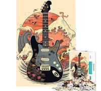 1000 Pieces Puzzles for Adults Guitar Music Toy Intellectual Game Educational Games But Fun And Humorous Secret Santa Gifts (size 38x26cm)