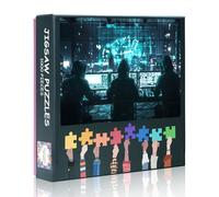 1000 Pieces Puzzles for Adults,Hacker Team Planning Cyber Heist Hard Difficult Challenging Contemporary Jigsaw Puzzles Games for Adults 50x70 cm