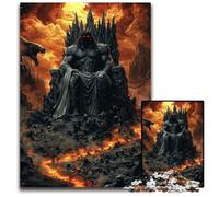 1000 Pieces Puzzles for Adults Hades King of The Underworld Dark God of Fire And Shadow Impossible Jigsaw Puzzles for Adults Perfect for Teenagers Family Bonding Brain Teaser DIY Home D