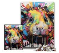 1000 Pieces Puzzles for Adults Hairless Cat Graffiti cardboard Puzzles 26x38 cm Relaxing Entertainment, Home Decor