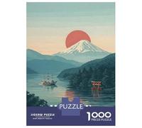 1000 Pieces Puzzles for Adults Hakone Japan Vintage Poster Puzzles for Adults Toy Wall Decor Wall Decoration Parent-child Interaction 70x50cm/1000pcs