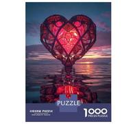 1000 Pieces Puzzles for Adults Heart-Shaped Hot Air Balloon Jigsaw for Adults Anti-Stress Toys Difficult Hard Difficult And Challenge 52x38cm/1000pcs