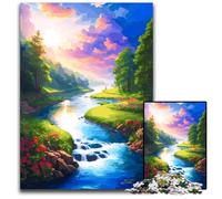 1000 Pieces Puzzles for Adults Heaven River BeautifulJigsaw Puzzles for Mother'S Day Birthdays Christmas 1000 PCS(38x26cm)