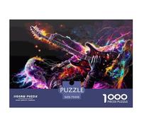 1000 Pieces Puzzles for Adults Heavy Metal Creative Square Jigsaw Puzzles for Adults, Wooden Puzzles Home Decoration Jigsaw Puzzles 1000pcs (75x50cm)