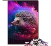 1000 Pieces Puzzles for Adults Hedgehog Nebula Made of Wood, Interactive Family Game, Suitable for Ages 14+ 50x75cm for Holidays, Birthdays, And Family Game Nights
