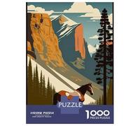 1000 Pieces Puzzles for Adults Horse Art Series Style 6 Adult Puzzles Brain Teaser Game Enhance Memory Unique Gifts for Birthday And Christmas 38x26cm/1000pcs