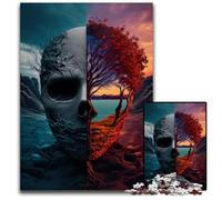 1000 Pieces Puzzles for Adults Humans Vs Nature Difficult Puzzles for Adults Perfect for Teenagers & Home Decor 50x75CM/19.68x29.52inch