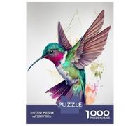 1000 Pieces Puzzles for Adults Hummingbird Bird Color Jigsaw Puzzle Family Games Difficult Hard Unique Gifts for Birthday And Christmas 70x50cm/1000pcs