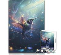 1000 Pieces Puzzles for Adults Hummingbird in Stardust Cozy Soothing Indoor Downtime Advanced Precision Cut Play Toy Size 50x75cm