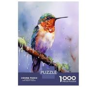 1000 Pieces Puzzles for Adults Hummingbird Watercolor Jigsaw Puzzle Family Games Difficult Hard Unique Gifts for Birthday And Christmas 70x50cm/1000pcs