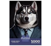 1000 Pieces Puzzles for Adults Husky Suit Teenager Puzzles Brain Teaser Game Home Decoration for Is Ideal As A Gift 52x38cm/1000pcs