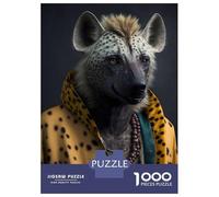 1000 Pieces Puzzles for Adults Hyena Wild Animals Jigsaw for Adults Anti-Stress Toys Difficult Hard Difficult And Challenge 38x26cm/1000pcs