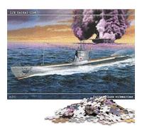 1000 Pieces Puzzles for Adults IJN Kaidai I168 Submarine Square Puzzle for Adults & Paper Puzzles Home Decor 38x26cm/1000pcs