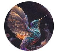 1000 Pieces Puzzles for Adults Infinite Humming Bird Round Puzzles for 1000 Piece Challenging DIY Brain Teaser for Teenagers 67.5x67.5cm