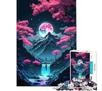 1000 Pieces Puzzles for Adults Japan Cherry Blossom Art Relaxing Games for Educational Game Challenge Toy Secret Santa Gifts Analysis And Logic (size 38x26cm)