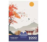1000 Pieces Puzzles for Adults Japanese Autumn Landscape Jigsaw for Adults Anti-Stress Toys Difficult Hard Difficult And Challenge 38x26cm/1000pcs
