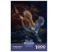 1000 Pieces Puzzles for Adults Japanese Cranes Art Bird Jigsaw for Adults Anti-Stress Toys Difficult Hard Difficult And Challenge 52x38cm/1000pcs