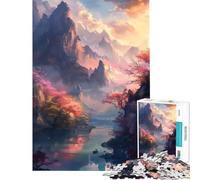 1000 Pieces Puzzles for Adults Japanese Landscape Family Game for Educational Game Challenge Toy Great Gifts And Toys Stress Reliever (Size 75x50cm)