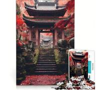 1000 Pieces Puzzles for Adults Japanese Lanscape Temple, Educational Game, Train Your Brain And Hands, Improving Love between Couples (38x26cm)