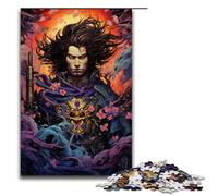 1000 Pieces Puzzles for Adults Japanese Sakura Samurai Wooden Jigsaw for Adults And Kids Stress Relief Tool 1000PCS(75x50cm)