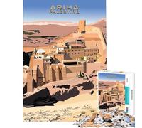 1000 Pieces Puzzles for Adults Jericho Ariha Palestine for Educational Game Challenge Toy Hands-on Game Home Art Decor Secret Santa Gifts (Size 38x52cm)