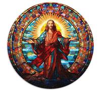 1000 Pieces Puzzles for Adults Jesus in The Sky Difficult Puzzles for Adults Family Interaction & Brain Challenge,Family Activity Challenge (67.5x67.5cm)