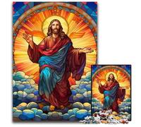 1000 Pieces Puzzles for Adults Jesus in The Sky Puzzles for Adults Brain Teaser Game for Teenagers, Perfect 26X38CM/10.23x14.96inch