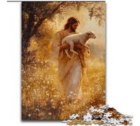 1000 Pieces Puzzles for Adults Jesus Jigsaw Puzzles Made of cardboard Brain Teaser Game, Interactive Family Game, Suitable for Ages 14+ size 38x26CM
