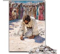 1000 Pieces Puzzles for Adults Jesus Made of cardboard, Perfect for Family Fun on Birthdays, Christmas size 38x26CM Engaging Family Game Night Activity