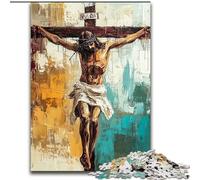 1000 Pieces Puzzles for Adults Jesus Wooden Jigsaw 50X75CM Perfect for Family Fun on Christmas, Thanksgiving, Birthdays & Easter