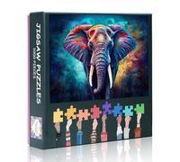 1000 Pieces Puzzles for Adults Jigsaw Puzzle Educational Games - 50x70 cm Vibrant and Bright and Colorful Animal Portrait Hard Difficult Challenging Puzzle