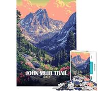 1000 Pieces Puzzles for Adults John Muir Trail USA Landscape Poster Relaxing Games for Educational Game Challenge Toy Secret Santa Gifts Analysis And Logic (size 38x52cm)