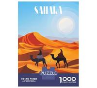 1000 Pieces Puzzles for Adults Journey Through Sahara Adult Puzzles Brain Teaser Game Enhance Memory Unique Gifts for Birthday And Christmas 52x38cm/1000pcs