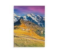 1000 Pieces Puzzles for Adults，Jungfrau,Monch Eiger North Face，Funny Puzzles Gift for Birthday Wedding Christmas Halloween（50x70cm）-AO13
