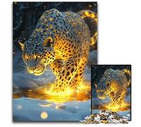 1000 Pieces Puzzles for Adults Jungle Leopard Puzzle Learning Educational Toys,is Ideal As Gifts for The Whole Family for Ages 14+ 50X75CM