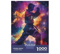 1000 Pieces Puzzles for Adults Karate Galaxy Silhouette Jigsaw for Adults Anti-Stress Toys Difficult Hard Difficult And Challenge 52x38cm/1000pcs
