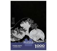 1000 Pieces Puzzles for Adults Katsushika Hokusai Wave Jigsaw Puzzle Hands-on Game Home Decoration Unique Gifts for Birthday And Christmas 70x50cm/1000pcs