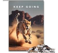 1000 Pieces Puzzles for Adults Keep Going Motivation Puzzles for Adults Idea, Humorous Artwork, Detailed Artwork (Size 50x75cm)
