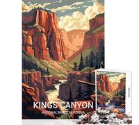 1000 Pieces Puzzles for Adults Kings Canyon National Park Fun Family Connection Activity Memorable Christmas Giftsing Option (50x75cm)