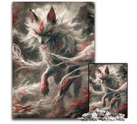 1000 Pieces Puzzles for Adults Kitsune Japanese Fox Puzzles for Adults for TeenagersTeens Ideal BirthdayHoliday Gift 1000 PCS(75x50cm)