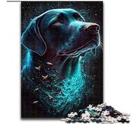 1000 Pieces Puzzles for Adults Labrador Retriever Dog Made of Wood, Ideal for Family Fun, Relaxation 50x75cm Adult & Family Activity, DIY Home Decor Gift