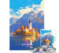 1000 Pieces Puzzles for Adults Lake Bled Relaxing Games for Educational Game Challenge Toy Secret Santa Gifts Analysis And Logic (size 38x26cm)