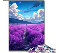 1000 Pieces Puzzles for Adults Lavender Garden Jigsaw Made of cardboard,Ideal for Home & Office Decor, for Birthday 1000pcs(26x38cm)