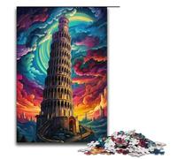 1000 Pieces Puzzles for Adults Leaning Tower of Pisa Italy Paper Jigsaw for Adults And Kids Stress Relief Tool 1000PCS(38x26cm)