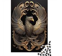 1000 Pieces Puzzles for Adults Legendary Phoenix Art Deco Jigsaw Puzzles for Adults And Paper Puzzles Home Decoration 38x26cm/1000pcs